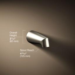 AntiqueE 4-7/8'' non-diverter bath spout - image 3