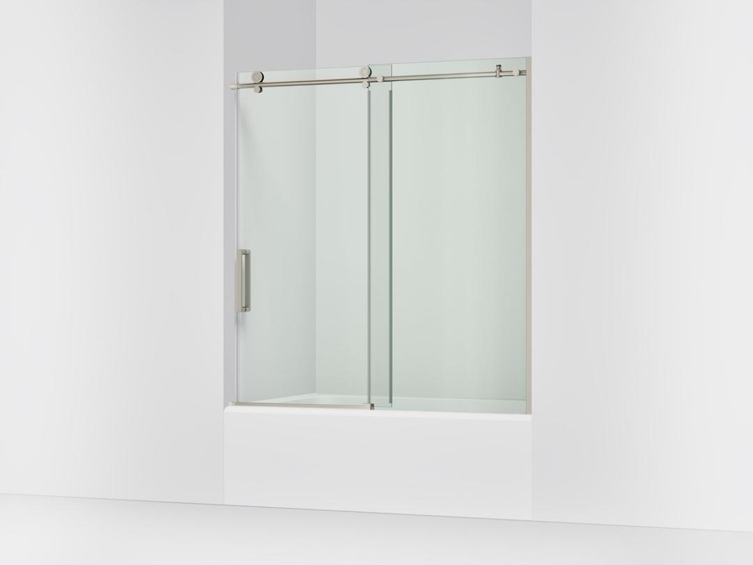 ComposedE 62'' H sliding bath door with 3/8''-thick glass by Kohler