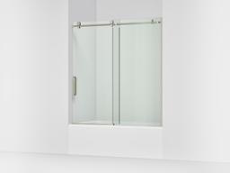 ComposedE 62'' H sliding bath door with 3/8''-thick glass - image 1
