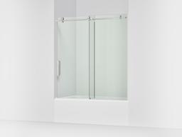 ComposedE 62'' H sliding bath door with 3/8''-thick glass - image 1
