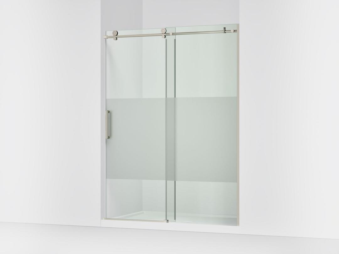ComposedE 78'' sliding shower door with 3/8''-thick glass by Kohler