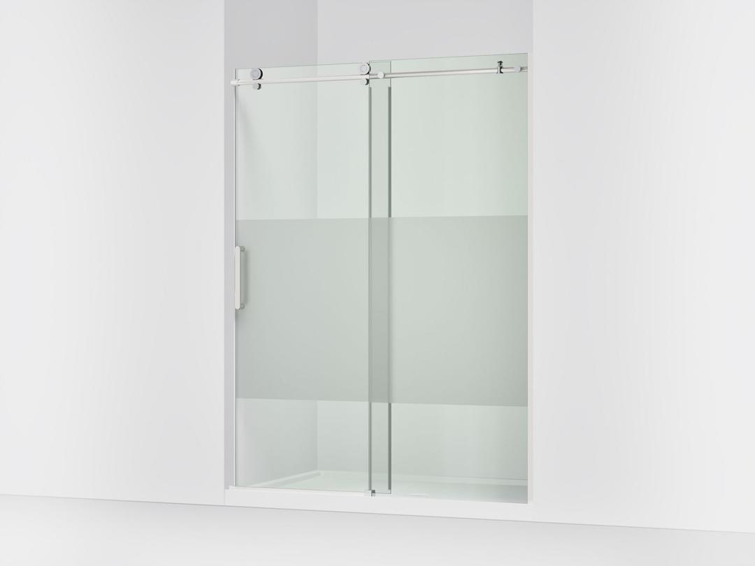 ComposedE 78'' sliding shower door with 3/8''-thick glass by Kohler