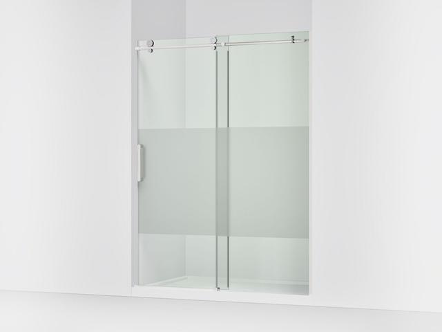 ComposedE 78'' sliding shower door with 3/8''-thick glass