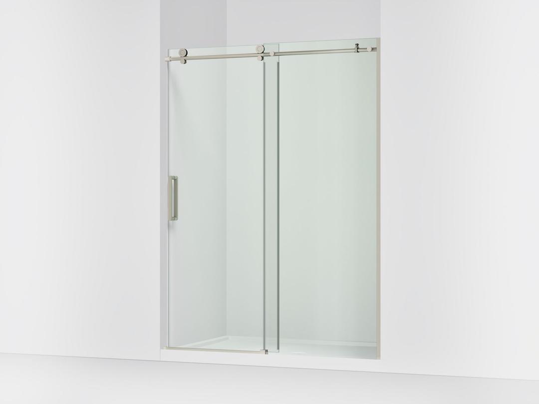 ComposedE Sliding shower door, 78'' H x 56-1/8 - 59-7/8'' W, with 3/8'' thick Crystal Clear glass by Kohler