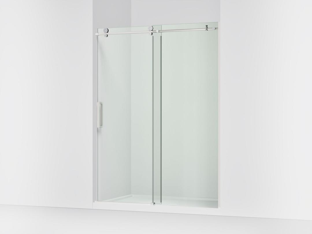 ComposedE Sliding shower door, 78'' H x 56-1/8 - 59-7/8'' W, with 3/8'' thick Crystal Clear glass by Kohler