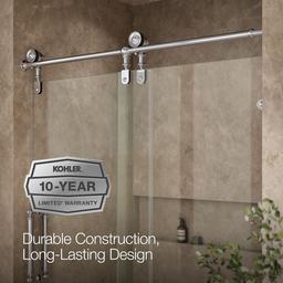 ArtifactsE 80-7/8'' H sliding shower door with 3/8''-thick glass - image 9