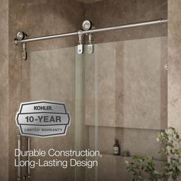 ArtifactsE 80-7/8'' H sliding shower door with 3/8''-thick glass - image 9