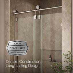 ArtifactsE 80-7/8'' H sliding shower door with 3/8''-thick glass - image 9