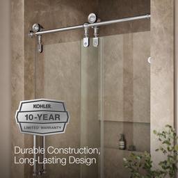 ArtifactsE 80-7/8'' H sliding shower door with 3/8''-thick glass - image 9