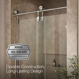 ArtifactsE 80-7/8'' H sliding shower door with 3/8''-thick glass - image 9