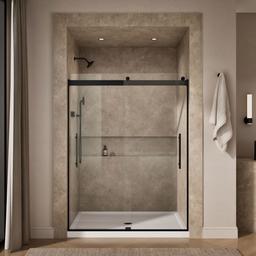 Kohler Levity Plus Frameless Sliding Shower Door, 77-9/16'' H X 56-5/8 - 59-5/8'' W, with... - image 4