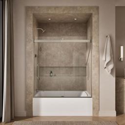 Kohler Levity Plus Frameless Sliding Bath Door, 61-9/16'' H X 56-5/8 - 59-5/8'' W, with... - image 4