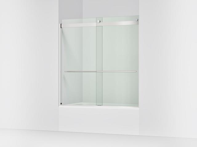 Kohler Levity Plus 61-9/16'' H Sliding Bath Door with 3/8''-thick Glass - Matte Black