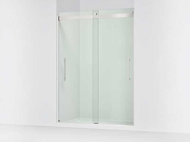 Kohler Levity Plus Frameless Sliding Shower Door, 81-5/8'' H X 56-5/8 - 59-5/8'' W, with...