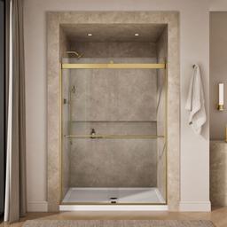 Kohler Levity Plus 81-5/8'' H Sliding Shower Door with 3/8''-thick Glass - Vibrant Brushed... - image 4