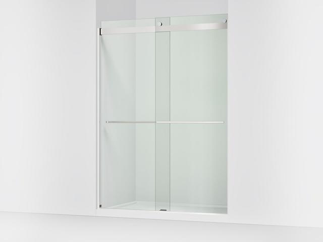 Kohler Levity Plus 81-5/8'' H Sliding Shower Door with 3/8''-thick Glass - Vibrant Brushed...