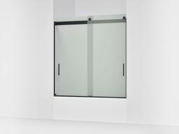 Kohler Levity Sliding Bath Door, 62'' H X 56-5/8 - 59-5/8'' W, with 1/4'' Thick Frosted Glass -... - image 1