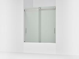 Kohler Levity Sliding Bath Door, 62'' H X 56-5/8 - 59-5/8'' W, with 1/4'' Thick Frosted Glass -... - image 1