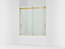 Kohler Levity 62'' H Sliding Bath Door with 1/4''-thick Glass - Vibrant Brushed Moderne Brass - image 1