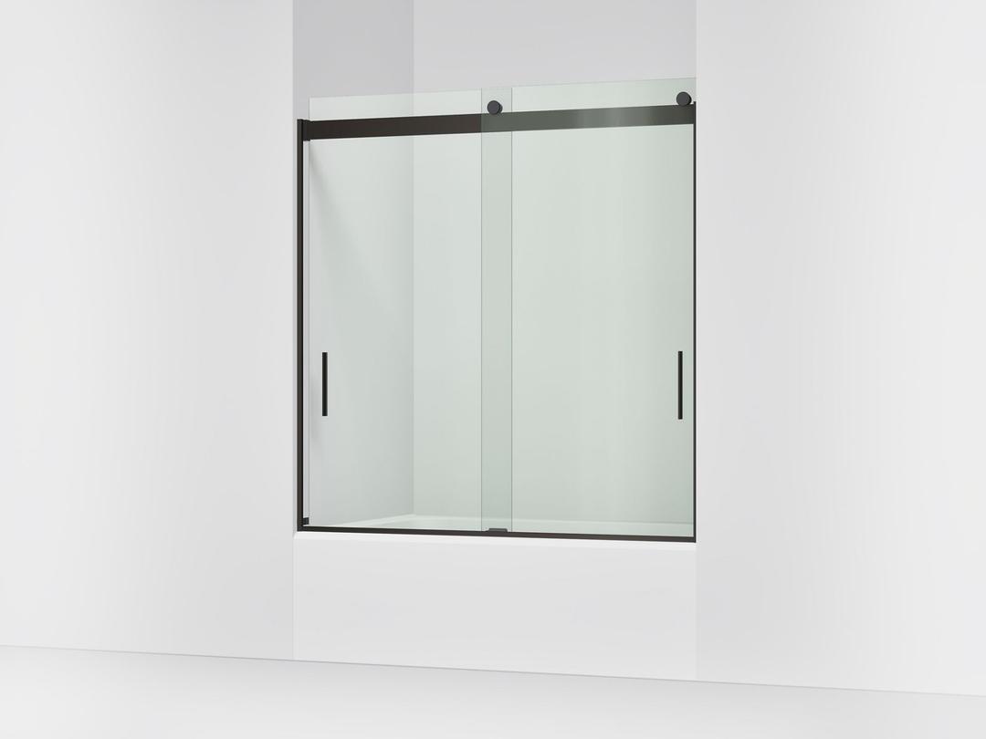 Kohler Levity 62'' H Sliding Bath Door with 1/4''-thick Glass - Anodized Dark Bronze by Kohler