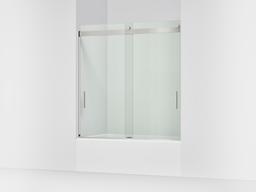 Kohler Levity 62'' H Sliding Bath Door with 1/4''-thick Glass - Matte Nickel - image 1