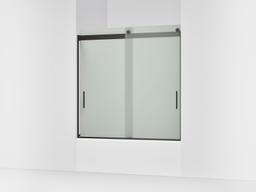 Kohler Levity Sliding Bath Door, 59-3/4'' H X 56-5/8 - 59-5/8'' W, with 1/4'' Thick Frosted Glass... - image 1