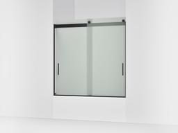 Kohler Levity Sliding Bath Door, 59-3/4'' H X 56-5/8 - 59-5/8'' W, with 1/4'' Thick Frosted Glass... - image 1
