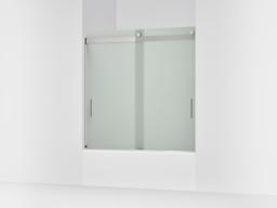 Kohler Levity Sliding Bath Door, 59-3/4'' H X 56-5/8 - 59-5/8'' W, with 1/4'' Thick Frosted Glass... - image 1