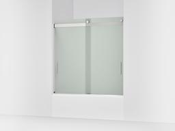 Kohler Levity Sliding Bath Door, 59-3/4'' H X 56-5/8 - 59-5/8'' W, with 1/4'' Thick Frosted Glass... - image 1