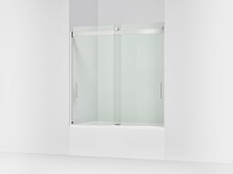 Kohler Levity Sliding Bath Door, 59-3/4'' H X 56-5/8 - 59-5/8'' W, with 1/4'' Thick Crystal Clear... - image 1