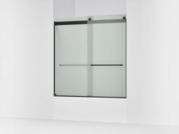 Kohler Levity Sliding Bath Door, 62'' H X 56-5/8 - 59-5/8'' W, with 1/4'' Thick Frosted Glass -... - image 1