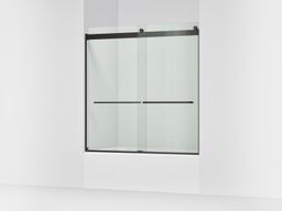 Kohler Levity Sliding Bath Door, 62'' H X 56-5/8 - 59-5/8'' W, with 1/4'' Thick Crystal Clear... - image 1