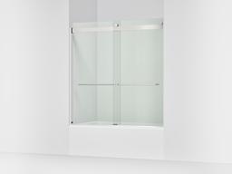 Kohler Levity Sliding Bath Door, 62'' H X 56-5/8 - 59-5/8'' W, with 1/4'' Thick Crystal Clear... - image 1