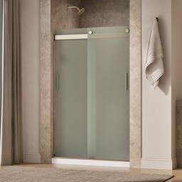 Kohler Levity Sliding Shower Door, 74'' H X 43-5/8 - 47-5/8'' W, with 1/4'' Thick Frosted Glass -... - image 2