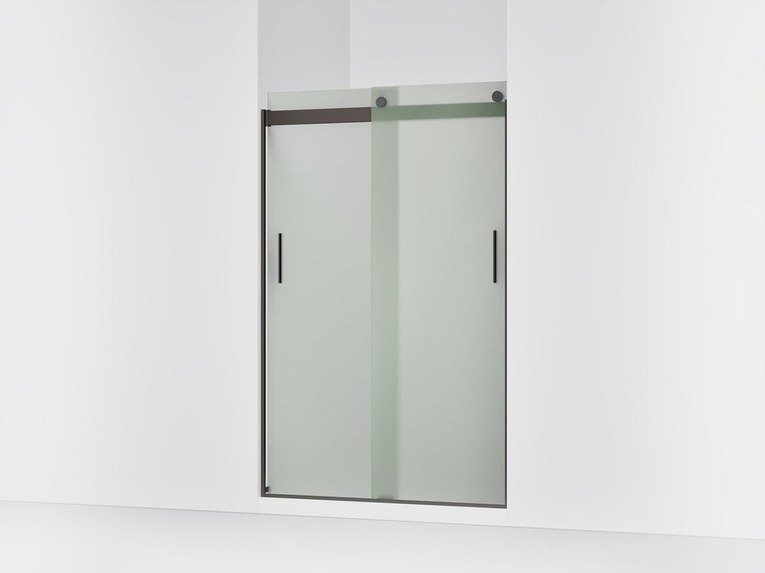 Kohler Levity Sliding Shower Door, 74'' H X 43-5/8 - 47-5/8'' W, with 1/4'' Thick Frosted Glass -... by Kohler