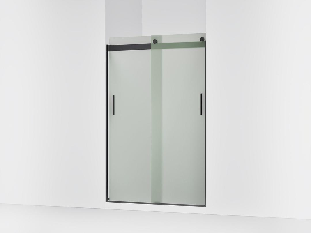 Kohler Levity Sliding Shower Door, 74'' H X 43-5/8 - 47-5/8'' W, with 1/4'' Thick Frosted Glass -... by Kohler