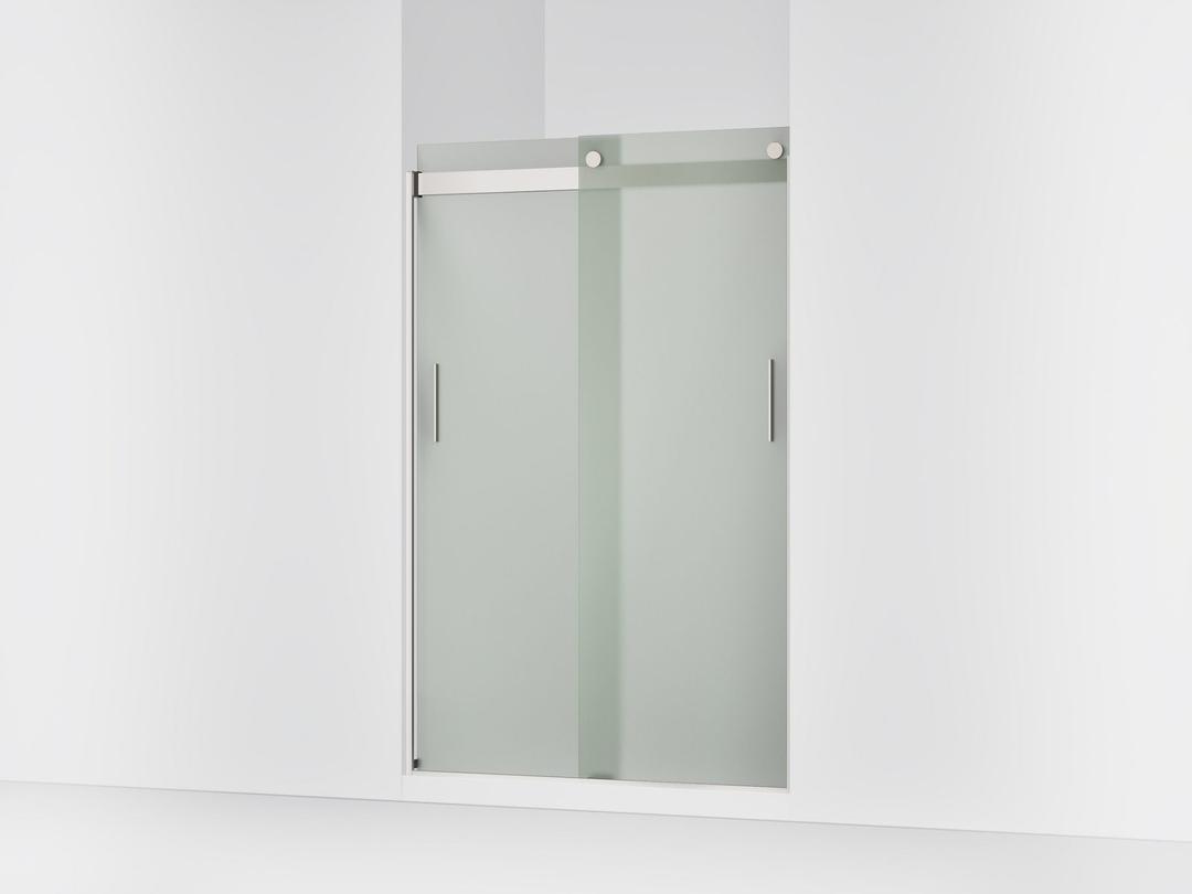 Kohler Levity Sliding Shower Door, 74'' H X 43-5/8 - 47-5/8'' W, with 1/4'' Thick Frosted Glass -... by Kohler