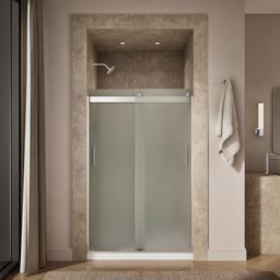 Kohler Levity Sliding Shower Door, 74'' H X 43-5/8 - 47-5/8'' W, with 1/4'' Thick Frosted Glass -... - image 4