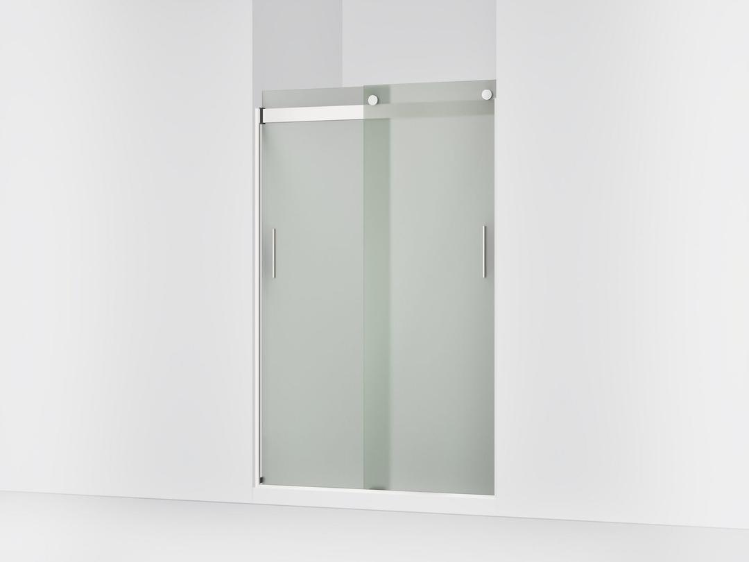 Kohler Levity Sliding Shower Door, 74'' H X 43-5/8 - 47-5/8'' W, with 1/4'' Thick Frosted Glass -... by Kohler