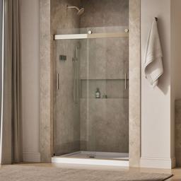 Kohler Levity Sliding Shower Door, 74'' H X 43-5/8 - 47-5/8'' W, with 1/4'' Thick Crystal Clear... - image 2