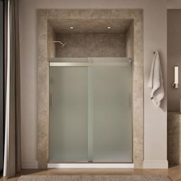 Kohler Levity Sliding Shower Door, 74'' H X 56-5/8 - 59-5/8'' W, with 1/4'' Thick Frosted Glass... - image 4