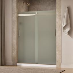 Kohler Levity Sliding Shower Door, 74'' H X 56-5/8 - 59-5/8'' W, with 1/4'' Thick Frosted Glass... - image 2