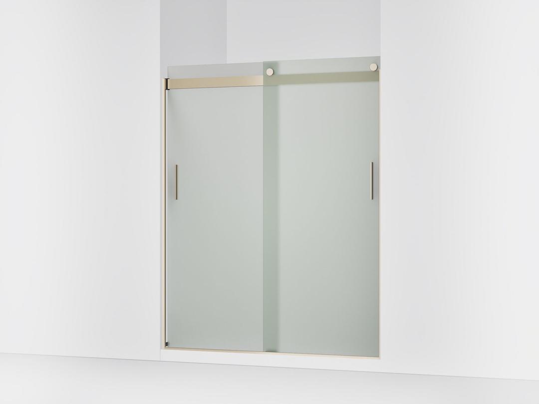 Kohler Levity Sliding Shower Door, 74'' H X 56-5/8 - 59-5/8'' W, with 1/4'' Thick Frosted Glass... by Kohler