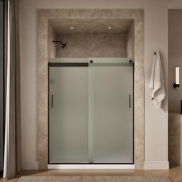 Kohler Levity Sliding Shower Door, 74'' H X 56-5/8 - 59-5/8'' W, with 1/4'' Thick Frosted Glass... - image 4