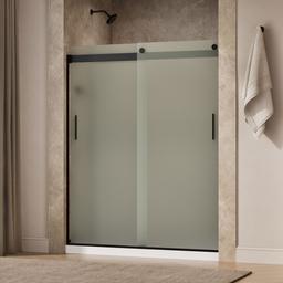 Kohler Levity Sliding Shower Door, 74'' H X 56-5/8 - 59-5/8'' W, with 1/4'' Thick Frosted Glass... - image 2