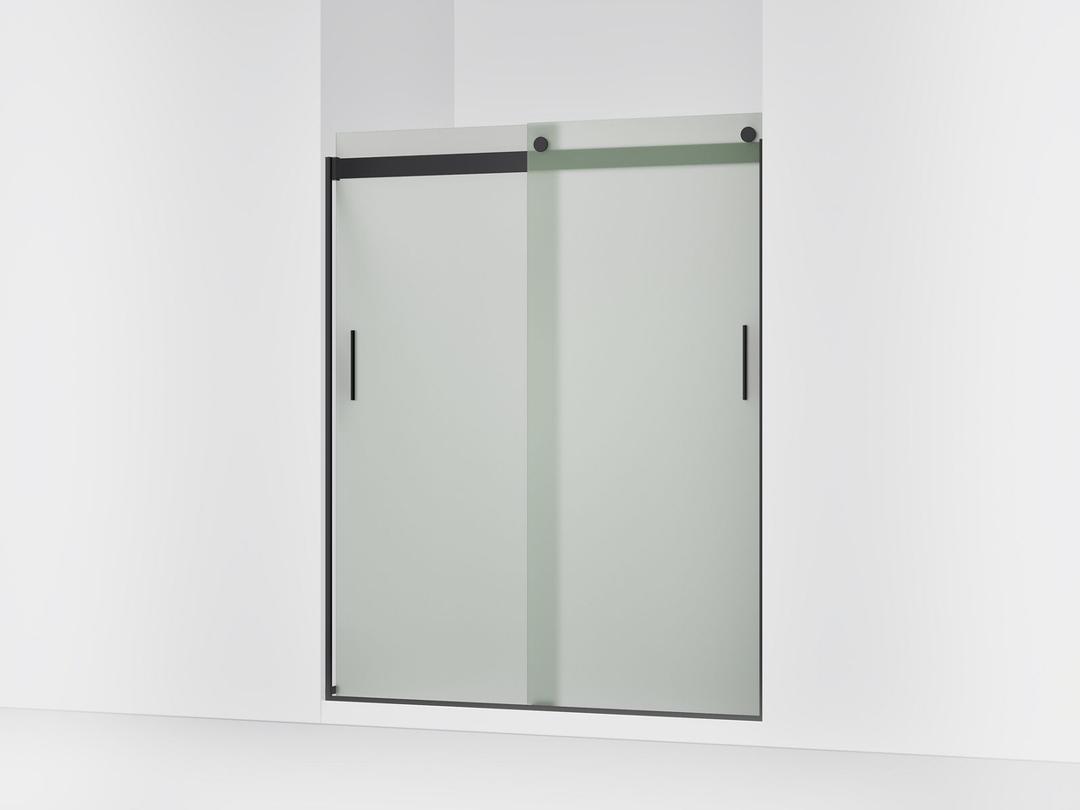 Kohler Levity Sliding Shower Door, 74'' H X 56-5/8 - 59-5/8'' W, with 1/4'' Thick Frosted Glass... by Kohler
