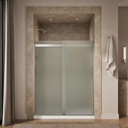 Kohler Levity Sliding Shower Door, 74'' H X 56-5/8 - 59-5/8'' W, with 1/4'' Thick Frosted Glass... - image 4