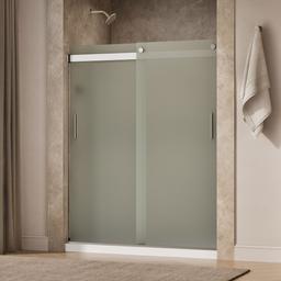 Kohler Levity Sliding Shower Door, 74'' H X 56-5/8 - 59-5/8'' W, with 1/4'' Thick Frosted Glass... - image 2