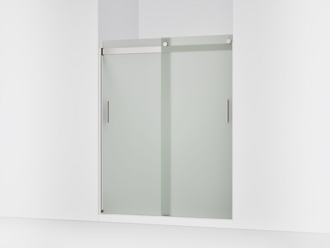 Kohler Levity Sliding Shower Door, 74'' H X 56-5/8 - 59-5/8'' W, with 1/4'' Thick Frosted Glass... by Kohler
