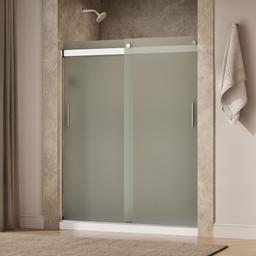 Kohler Levity Sliding Shower Door, 74'' H X 56-5/8 - 59-5/8'' W, with 1/4'' Thick Frosted Glass... - image 2